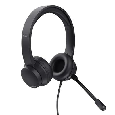 Trust HS-150 ANALOGUE PC HEADSET On Ear headset Kabel Zwart Computer - thumbnail