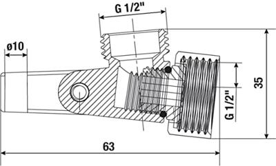 Cornat Douchegewricht 1/2 Met Dichting Ch - TECB3380 Cornat Douchegewricht 1/2 Met Dichting Ch - TECB3380