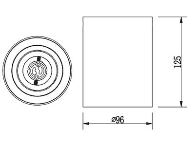 Trio Witte plafondspotCookie - 612900131