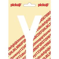 Plakletter Nobel Sticker witte letter Y wit Pickup - Pickup - thumbnail
