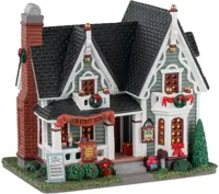 Lemax house warming verlicht kersthuisje Caddington Village 2023 - thumbnail