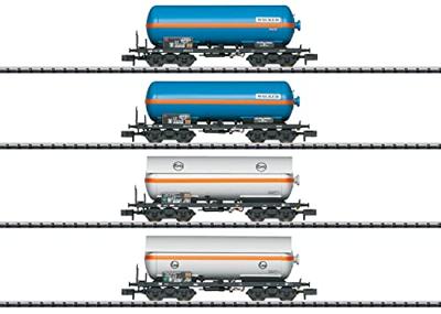 MiniTrix 15538 N set van 4 ketelwagens van de EVA/WACKER, MHI