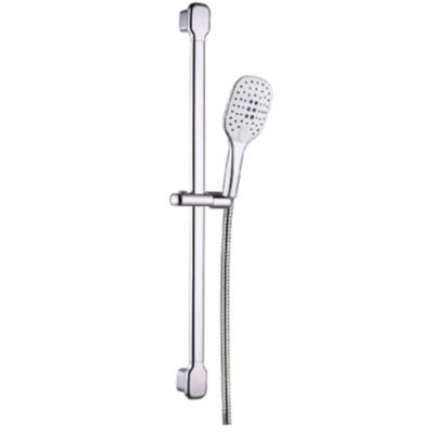 HAITI II doucheset, Chroom antikalk nozzles handdouche met 3 functies douchekop: Ø ca. 10 x 26 cm metalen douchstang, lengte: ca. 74 cm wandbevestiging flexibele doucheslang van kunststof