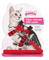 Pawise Kitten Harness Leash-Red/Blue - thumbnail