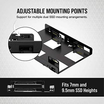 Corsair Dual SSD Mounting Bracket inbouwframe - thumbnail