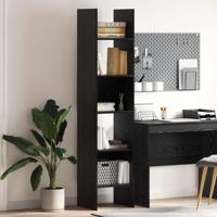 Boekenkast Zwart eiken 40 x 35 x 180 cm Bewerkt hout - thumbnail