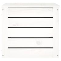 Opbergbox wit 59,5x36,5x33 cm massief grenenhout - thumbnail