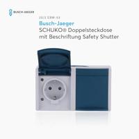 ABB 2CKA002084A0720 Geaard stopcontact IP44 Blauw-groen, Grijs-wit (RAL 7035) - thumbnail