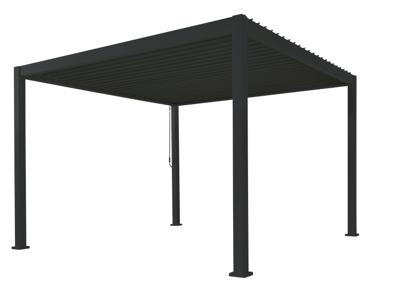 Patio Cover vierkant L Rota Gazebo 360x360 h250 cm Matt royal grey overkapping pergola Suns - Suns Patio Cover vierkant L Rota Gazebo 360x360 h250 cm Matt royal grey overkapping pergola Suns - Suns