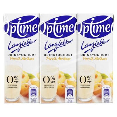 Drinkyoghurt optimel ll perzik abrikoos 20cl | 5 stuks