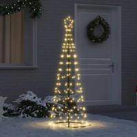 LED Kerstboom met 390 LED met grondpennen Warmwit 250 cm IJzer - thumbnail