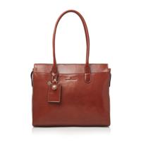 Castelijn & Beerens - Gaucho Ellen Schoudertas 15,6 RFID-Cognac - thumbnail