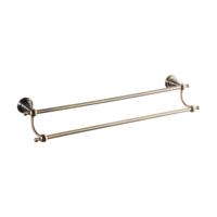 Dubbele Handdoekhouder Sapho Diamond Hangend 60.5 cm Brons - thumbnail