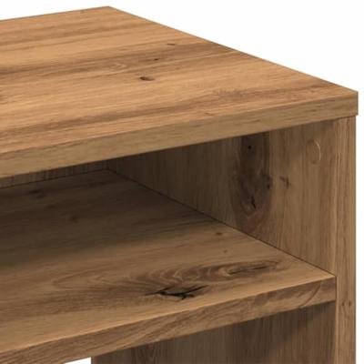 Nachtkastjes 2 st 40x30x40 cm bewerkt hout artisanaal eiken