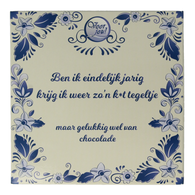 Voor Jou! Tablet k*t tegel 90 Gram