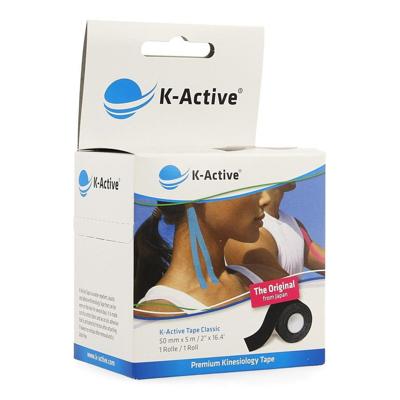 K-Active Tape Black 5,0cmx5m