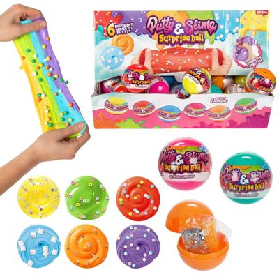 Verrassingsbal Slijm Putty met acc. 6ass