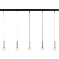 Masterlight 5-lichts hanglampFabro led - mat goud - 2991-05-02-130-5 - thumbnail