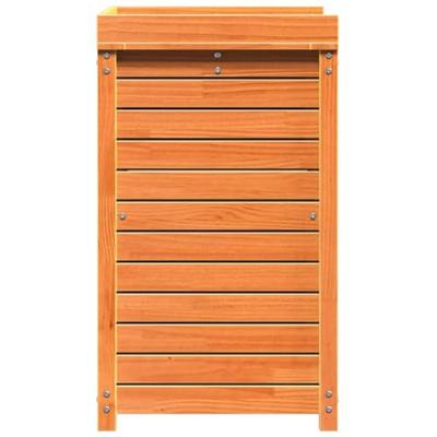 VidaXL Oppottafel met schappen 82,5x50x86,5 cm grenenhout bruin