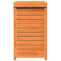 Oppottafel met schappen 82,5x50x86,5 cm grenenhout bruin - thumbnail