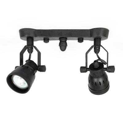 Opbouwspot Indigo Double Antiek Zwart