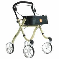 Excel Rollator Virage (6,8 kg) | Binnen rollator | Met duwbeugel | Dienblad | Kleur: Champagne | 24510100 - thumbnail