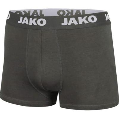 JAKO 6204 Boxershort Basic - 2-Pack - Antraciet - M
