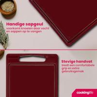 Cookinglife Snijplank met sapgeul 35 x 25 x 0.85 cm - Bruin - thumbnail