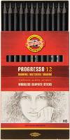 Grafietstift koh i noor progresso 8911 hb | 12 stuks - thumbnail