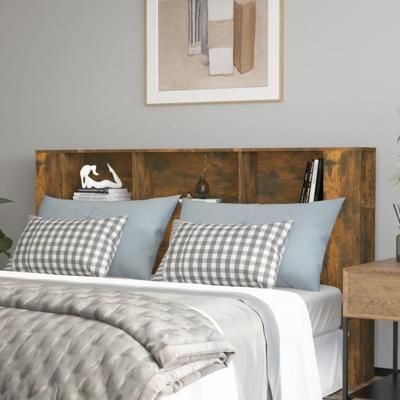 Hoofdbordkast 180x18,5x104,5 cm gerookt eikenkleurig