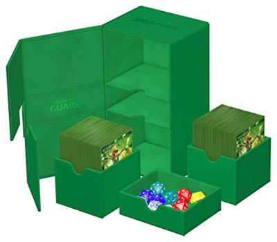 Ultimate Guard Twin Flip'n'Tray 200+ Xenoskin - Green - thumbnail