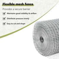 VidaXL Afrasteringspaal zilver 10 x 0,5 m (19 x 19 mm gaas) staal - thumbnail