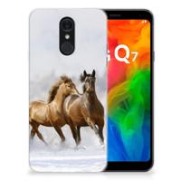 LG Q7 | TPU Hoesje | Paarden - thumbnail