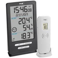 TFA Dostmann Funk-Thermometer XENA HOME 30.3074.10 Draadloze thermometer digitaal Antraciet - thumbnail