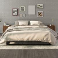 Nachtkastjes 2 st bewerkt hout bruin eikenkleur - thumbnail