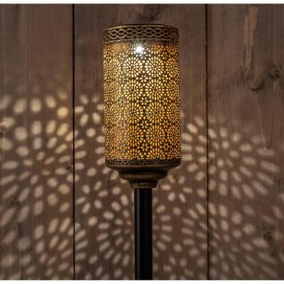 Anna's Collection Solar fakkel metaal 9 x 9 x 60 cm antiek goud