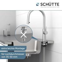 Schutte BLACKPOOL Keukenkraan | Chroom | Met uittrekbare uitloop - 79516 - thumbnail