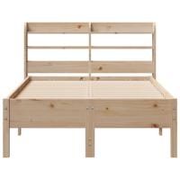 Bedframe zonder matras massief grenenhout 75x190 cm - thumbnail