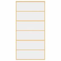 VidaXL Schuifdeur 102,5x205 cm helder esg-glas en aluminium goudkleur - thumbnail