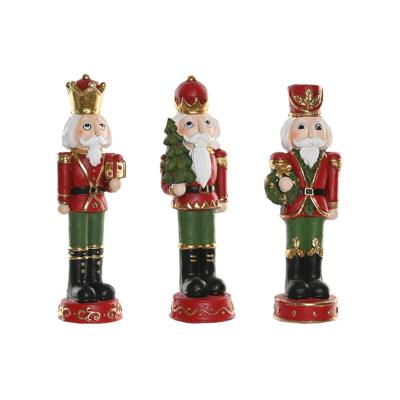 Kerstversiering Home ESPRIT Multicolour Notenkraker 14 x 13 x 48 cm (3 Stuks)