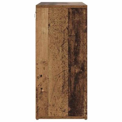 Schoenenkast met plank Oudhout 103 x 30 x 67 cm Bewerkt hout