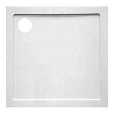 Douchebak VM Go Helion 80x80x3.5cm Composiet Vierkant Wit Verstevigd