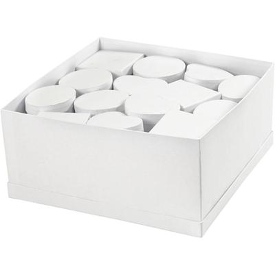 Creativ Company Dozen in displaybox, h: 5 cm, d 10-12 cm, wit, 27 stuk/ 1 doos