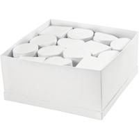 Creativ Company Dozen in displaybox, h: 5 cm, d 10-12 cm, wit, 27 stuk/ 1 doos - thumbnail