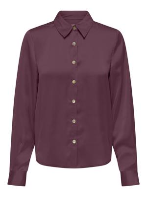 Only Onlzora Ls Satin Shirt Wvn Blouse Mauve Wine