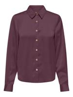 Only Onlzora Ls Satin Shirt Wvn Blouse Mauve Wine - thumbnail