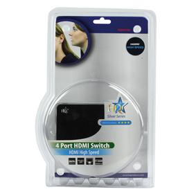 4-poorts HDMI 1.4 switch met 3D ondersteuning