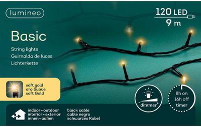 Lumineo Basic kerstverlichting 120led champagne