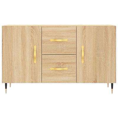 Dressoir 100x36x60 cm bewerkt hout sonoma eikenkleurig Dressoir 100x36x60 cm bewerkt hout sonoma eikenkleurig