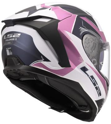 LS2 integraalhelm "ff817 challenger ii flaman" helmet ff817 challeng ii flaman lavender gr. m